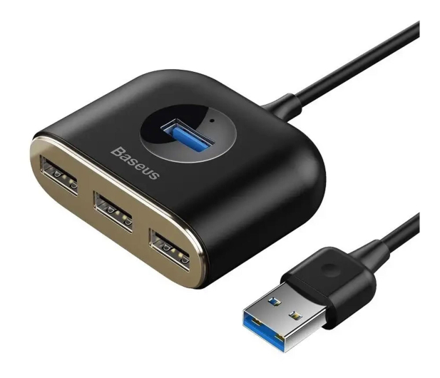 Baseus Squareround 4in1 HUB USB3.0 - 4xUSB 1m Black - 1348152 - zdjęcie 2